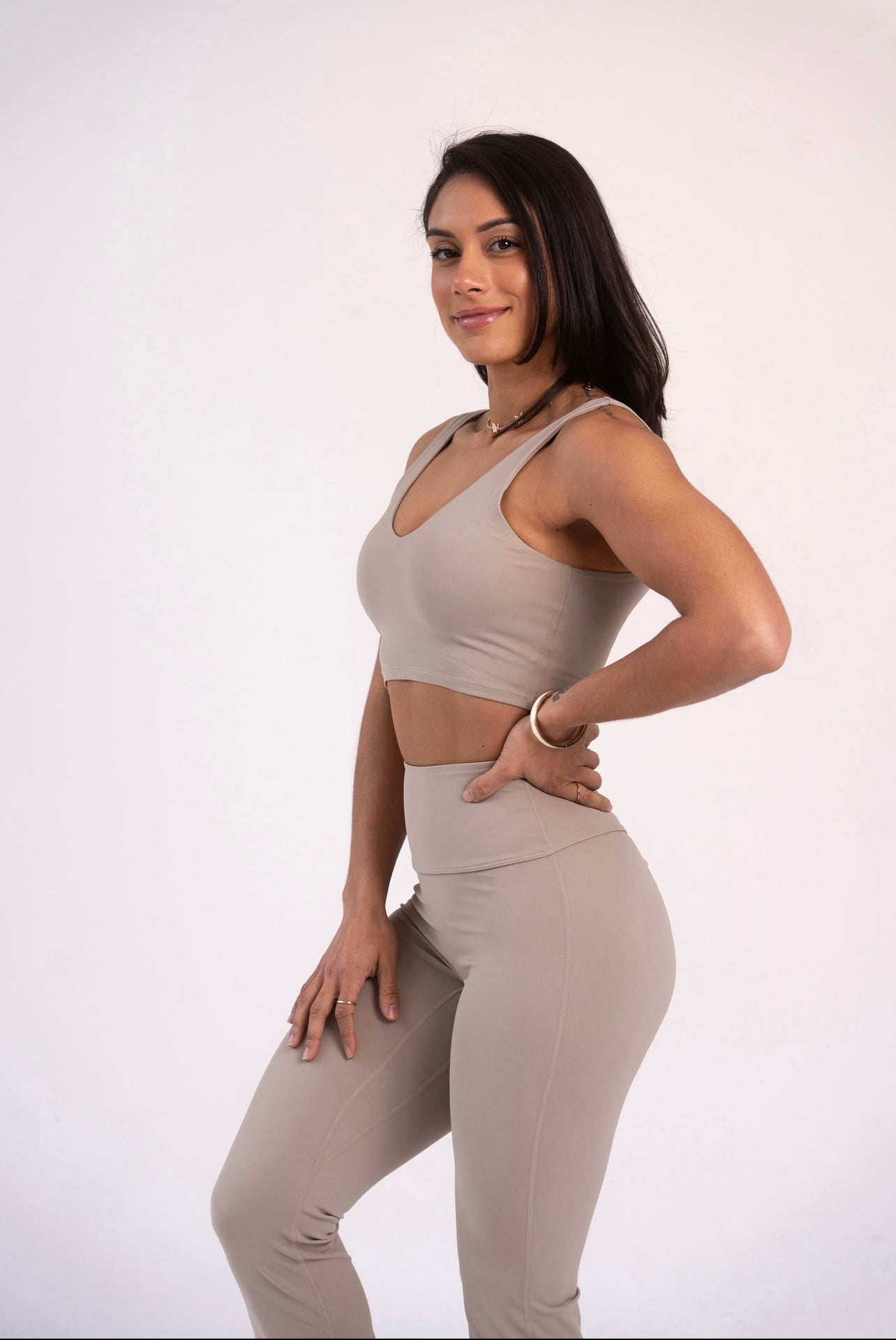 Aura Sports Bra Buttercream