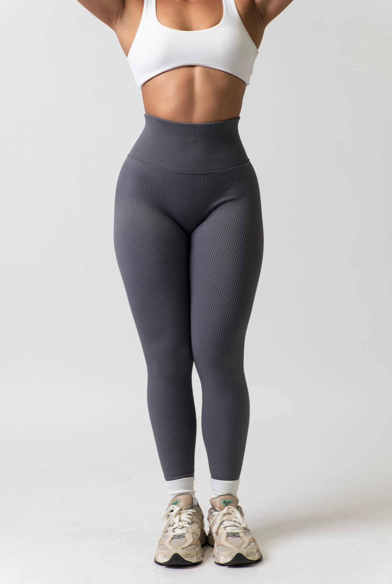 Ribbed Comfort Leggings Stone