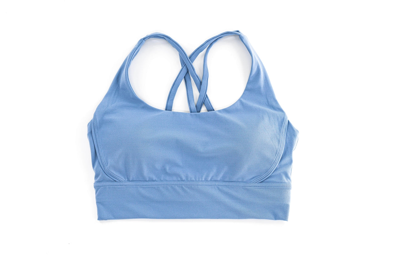 Pastel Sports Bra Light Blue