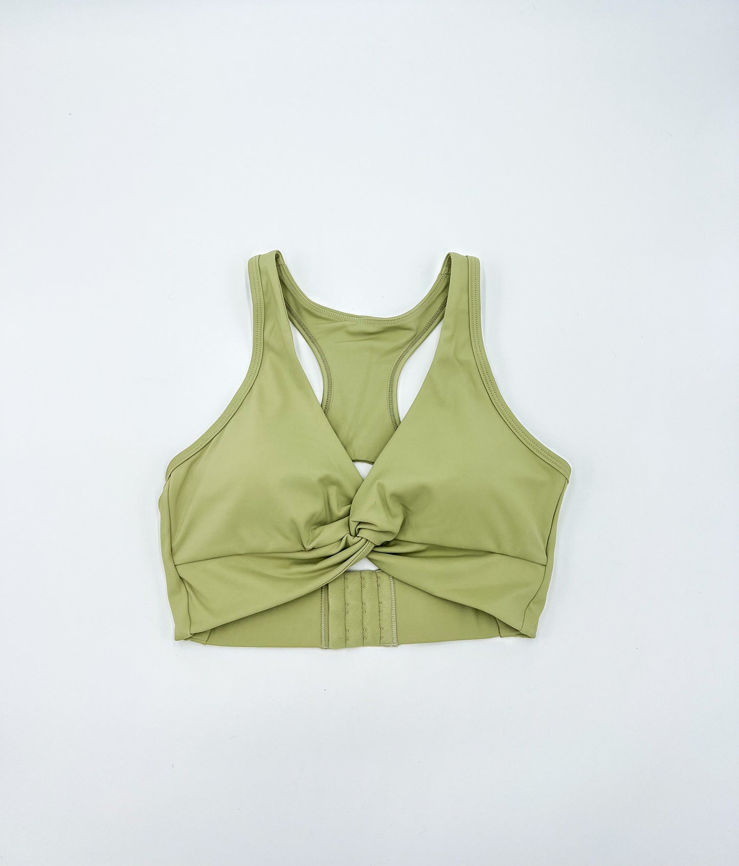 Twisted Sports Bra Olive