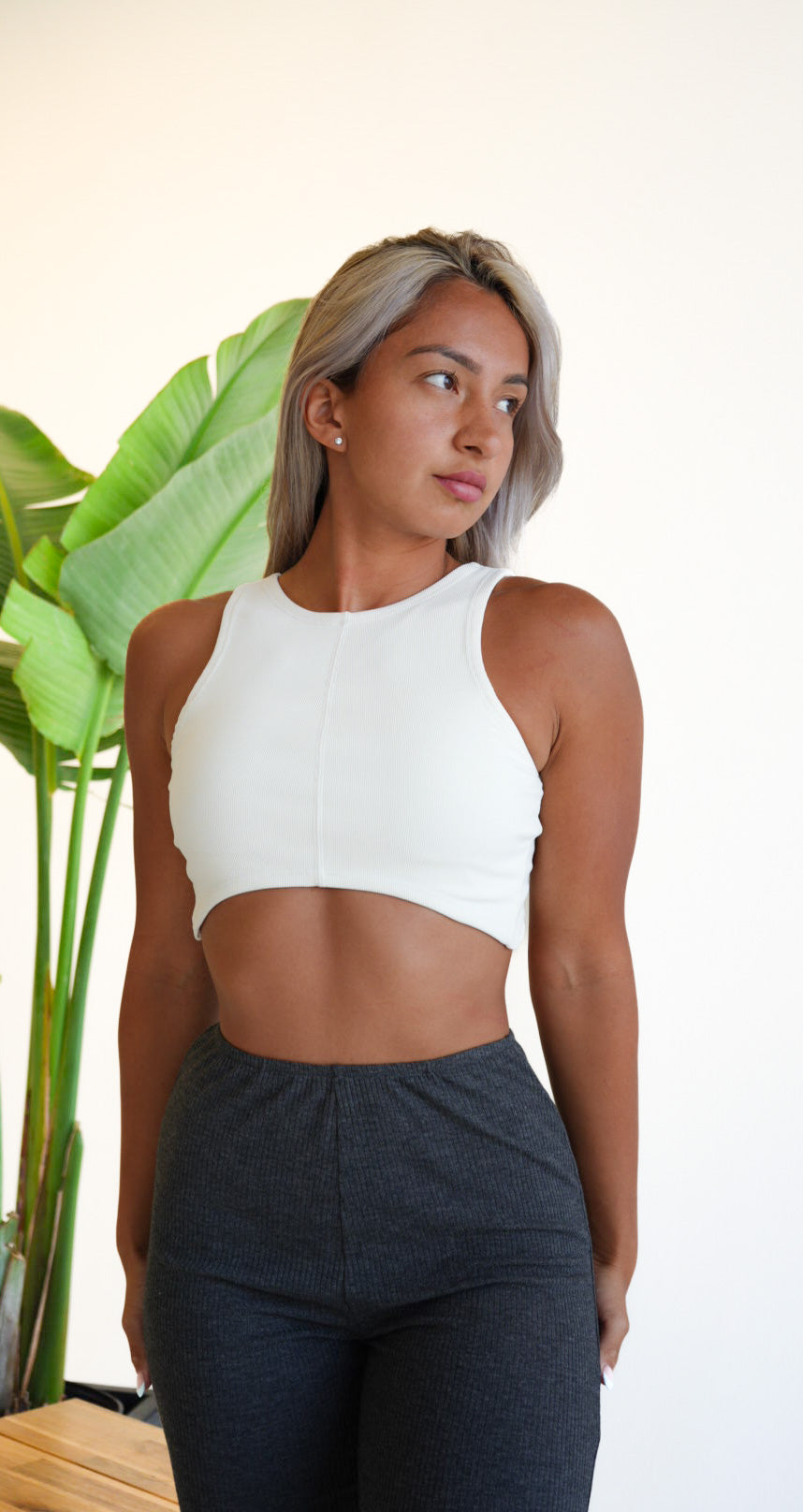 Sculpt Top Ivory