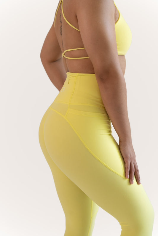 Electric Pocket Leggings Lemon