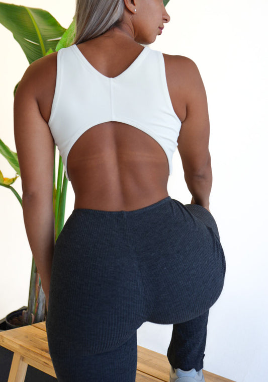 Sculpt Top Ivory