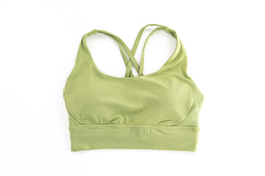 Pastel Sports Bra Light Green