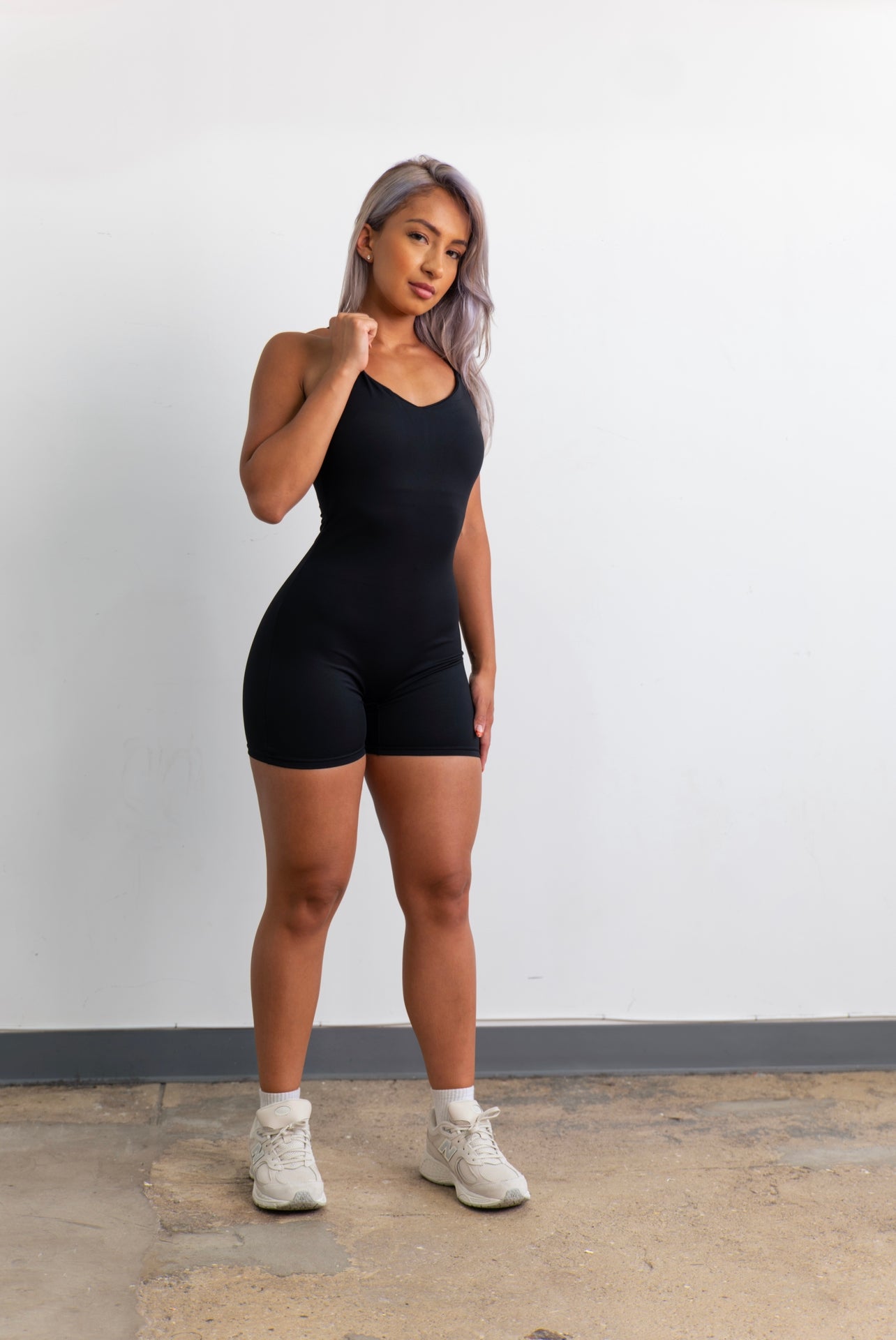 Serenity Mid Thigh Bodysuit Onyx