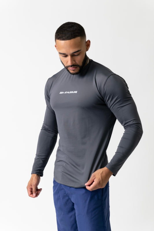Performance Drop Hem Long Sleeve Nardo Grey