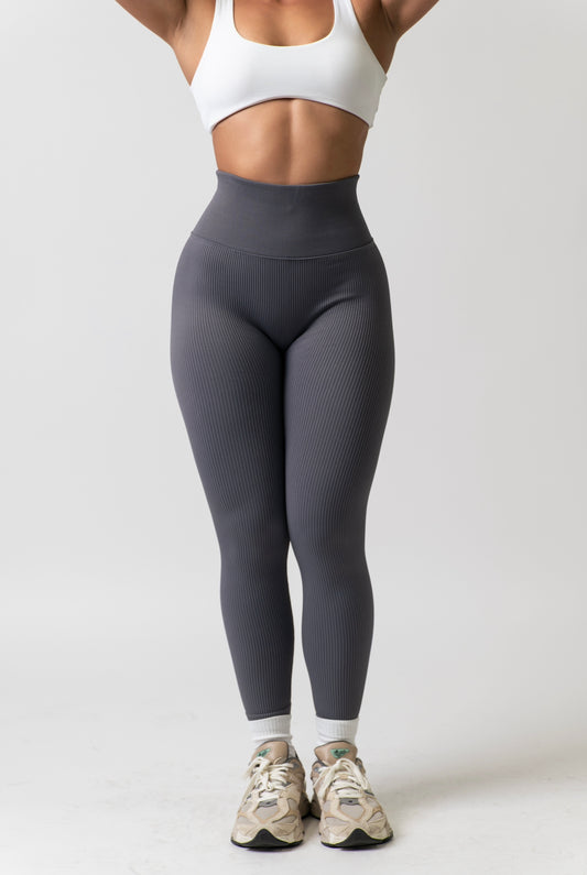 Ribbed Comfort Leggings Stone