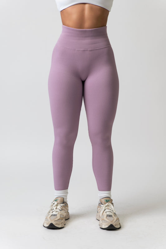 Ribbed Comfort Leggings Lilac