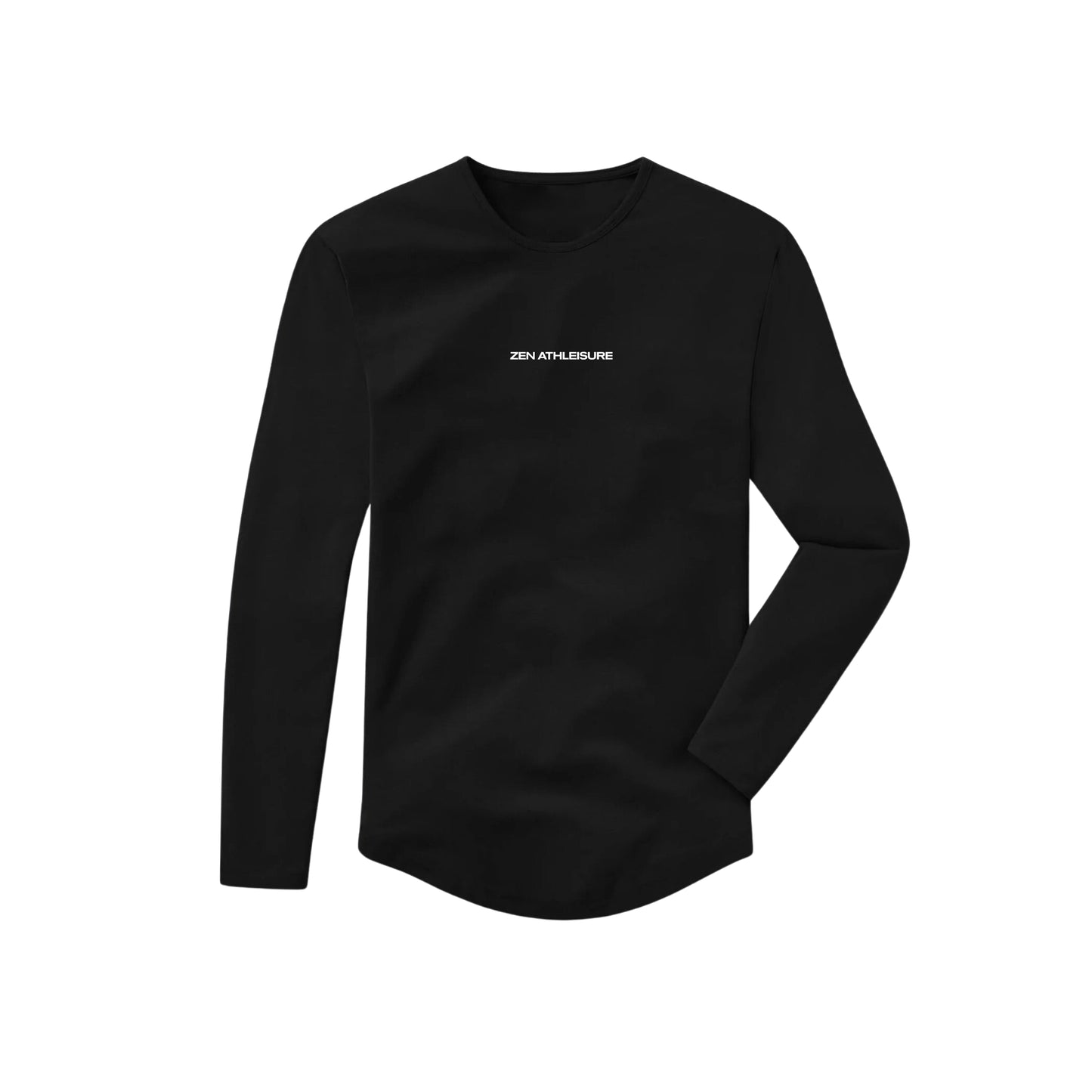 Performance Drop Hem Long Sleeve Black