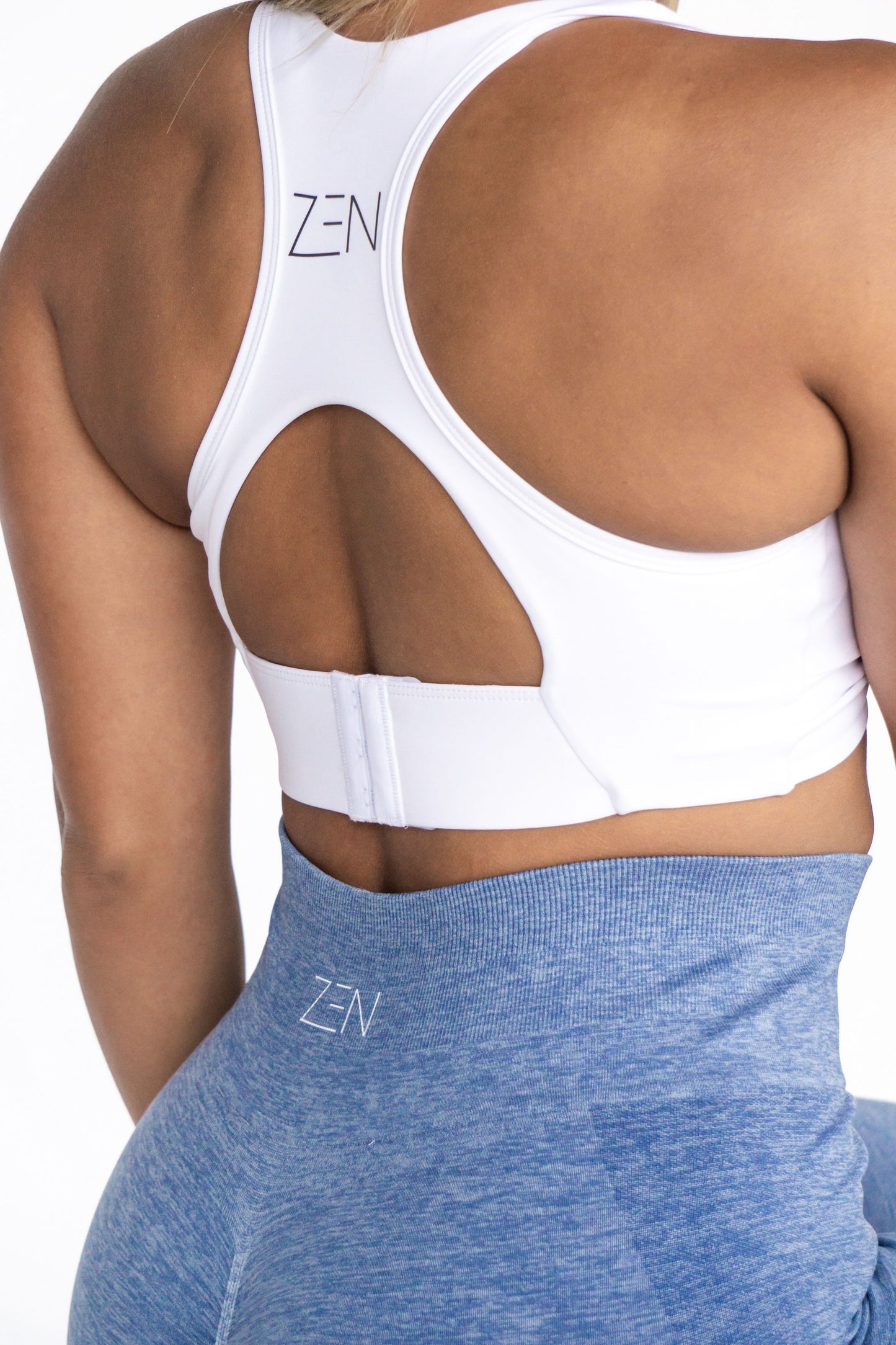 Twisted Sports Bra White