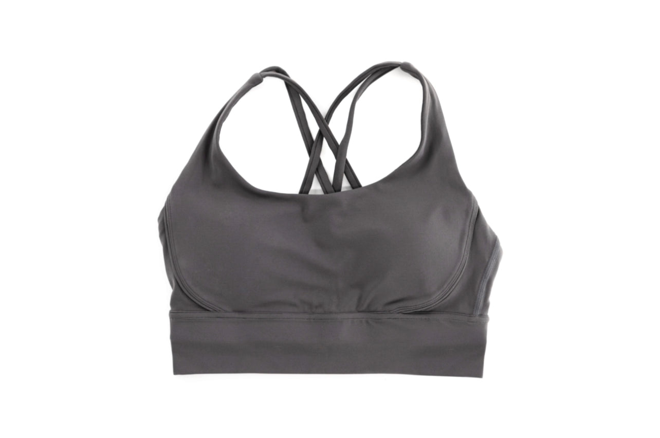 Pastel Sports Bra Grey